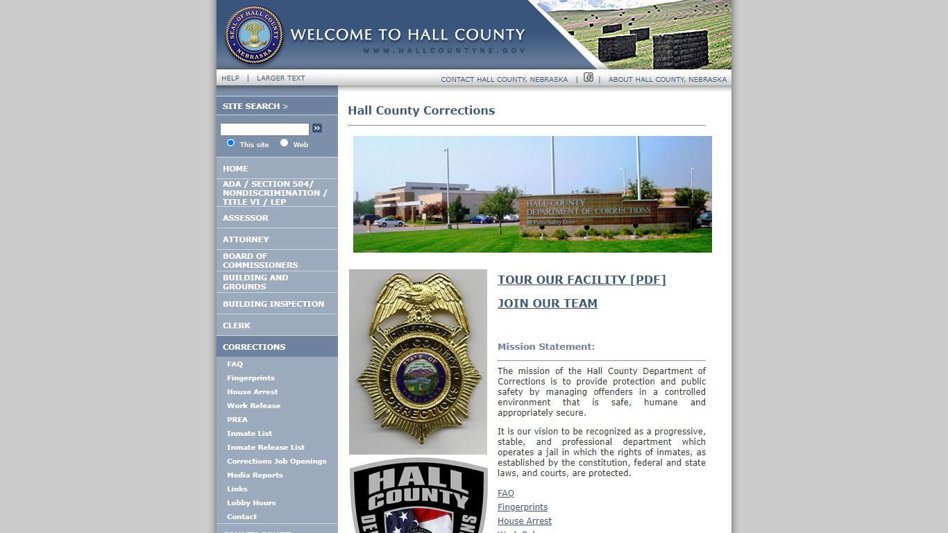 Hall County Corrections - Hall County, Nebraska